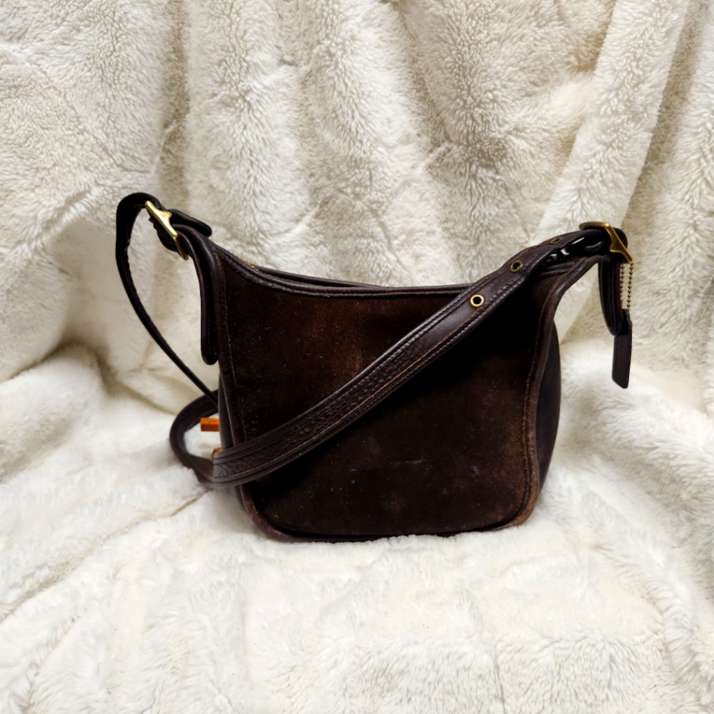 Vtg Berkley Coach 9011 Janice Suede Bag